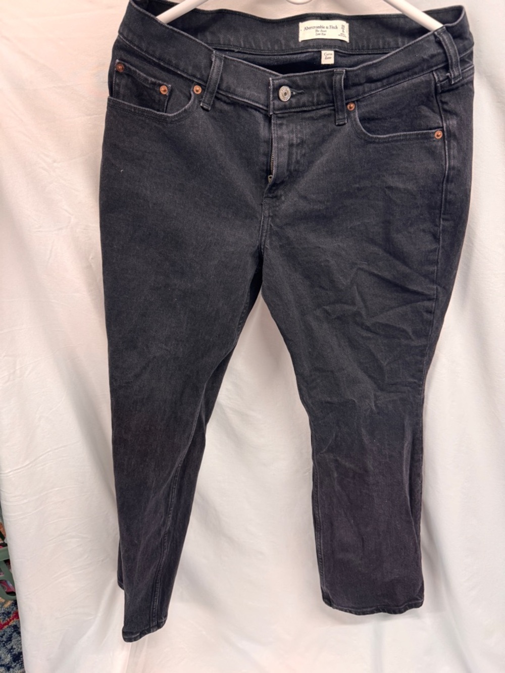 Abercrombie & Fitch Women's Charcoal Skinny Jeans